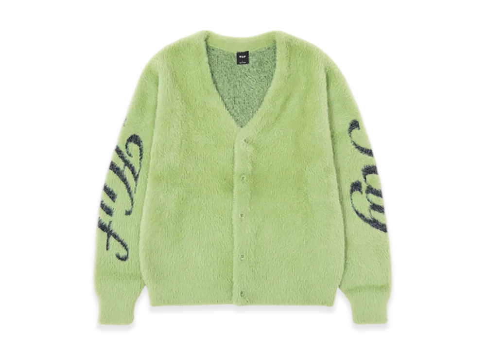 HUF WINTER 25 The Crown Cardigan "Pistachio"