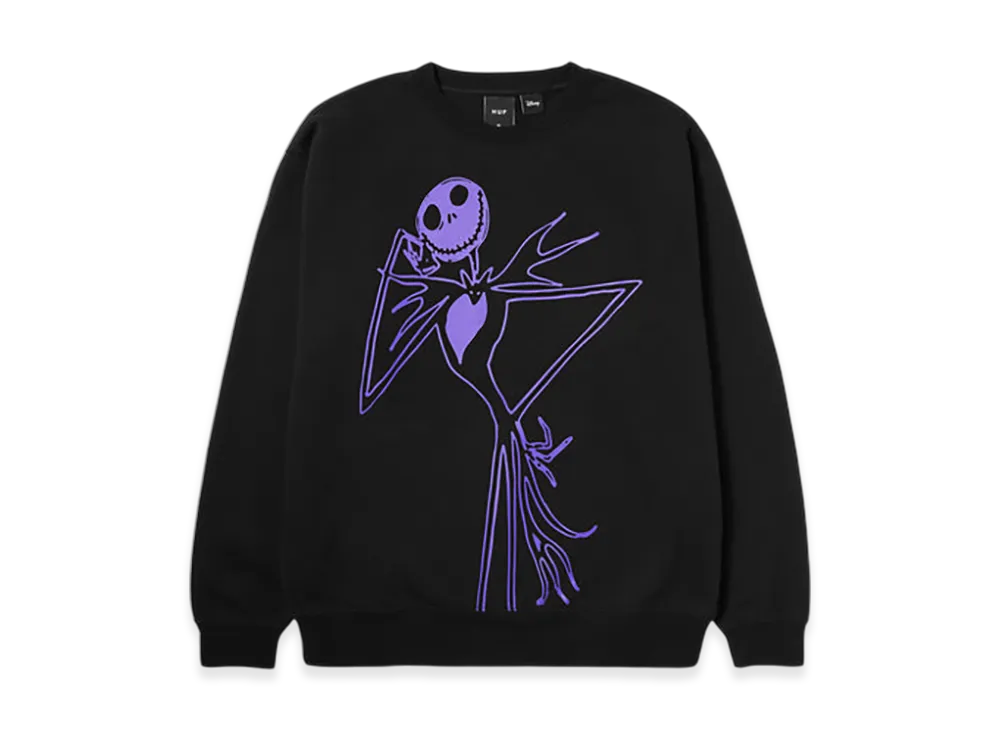 HUF WINTER 25 Jack Skellington Crew "Black"