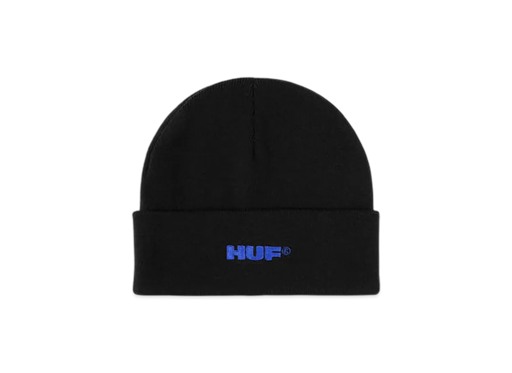 HUF WINTER 25 All Caps Cuff Beanie "Black"