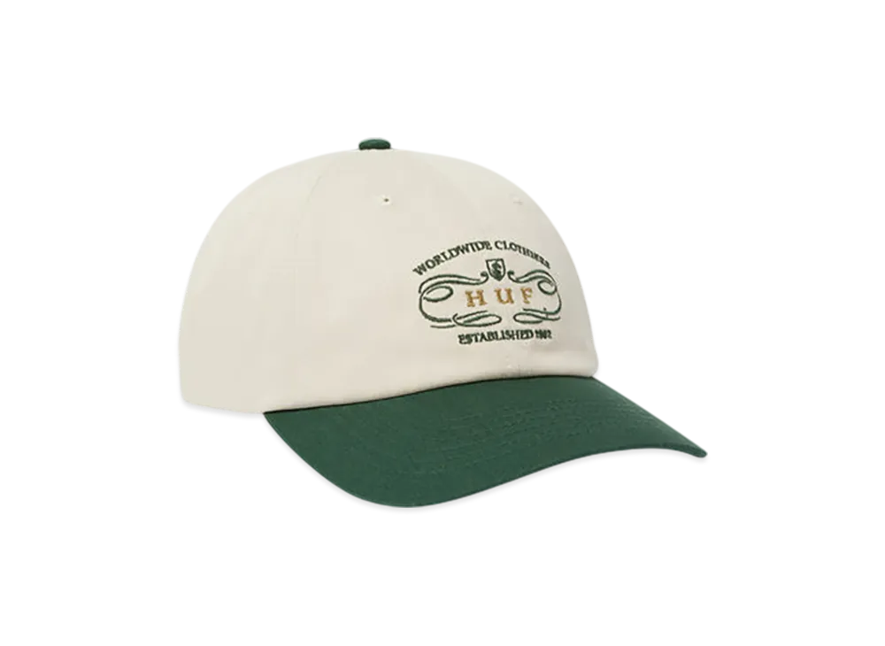 HUF WINTER 25 Worldwide Clothiers 6 Panel "Forest Green"