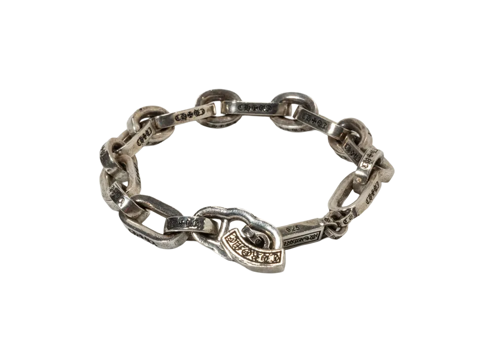 Chrome Hearts Paper E-Chain Silver Bracelet "SILVER"