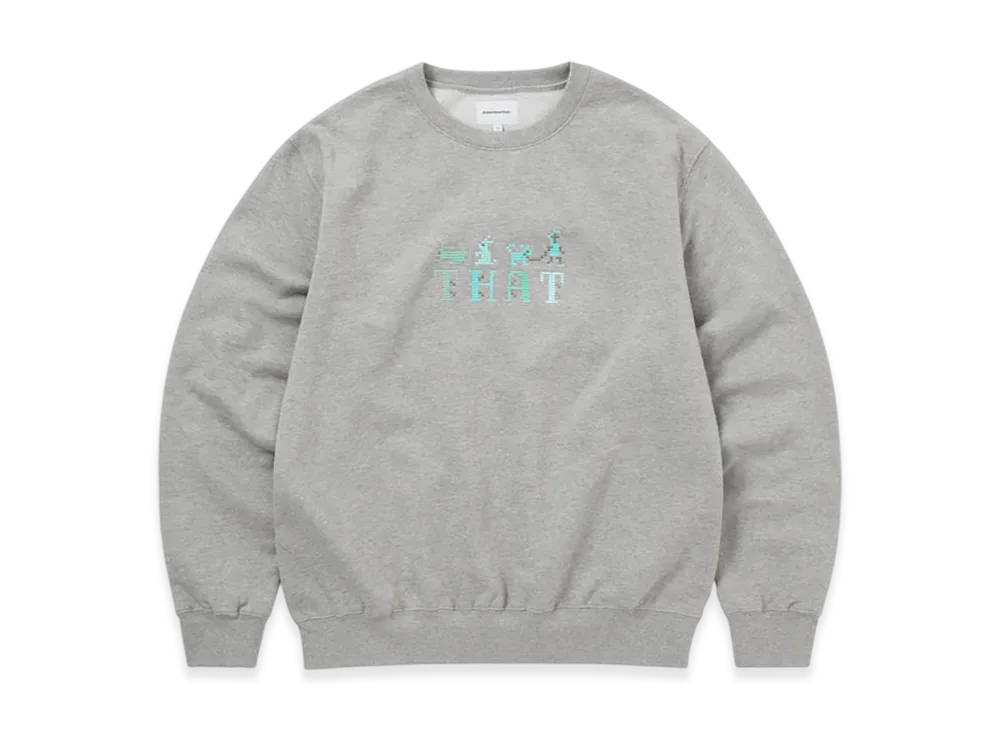 thisisneverthat That Embroidered Crewneck "Dark Heather"