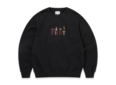 thisisneverthat That Embroidered Crewneck "Black"
