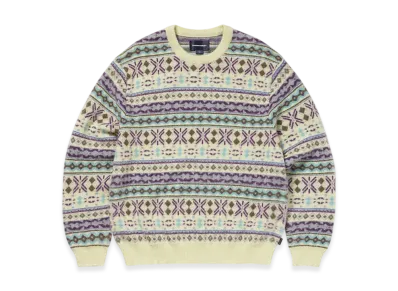 thisisneverthat Fair Isle Knit Sweater "Lemon"