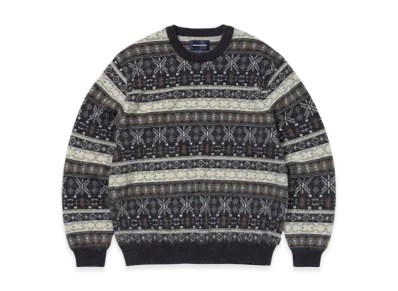 thisisneverthat Fair Isle Knit Sweater "Navy"