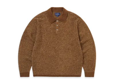 thisisneverthat Velvet Knit Polo "Brown"