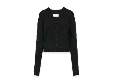 Maison Margiela Wool V-neck Cardigan "Black"