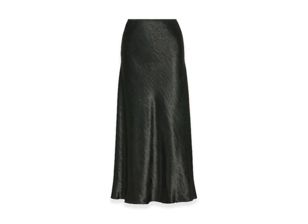 Maison Margiela Satin Midi Skirt "Black"