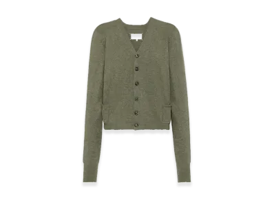 Maison Margiela Wool V-neck Cardigan "Green"