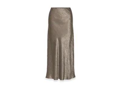 Maison Margiela Satin Midi Skirt "Taupe"