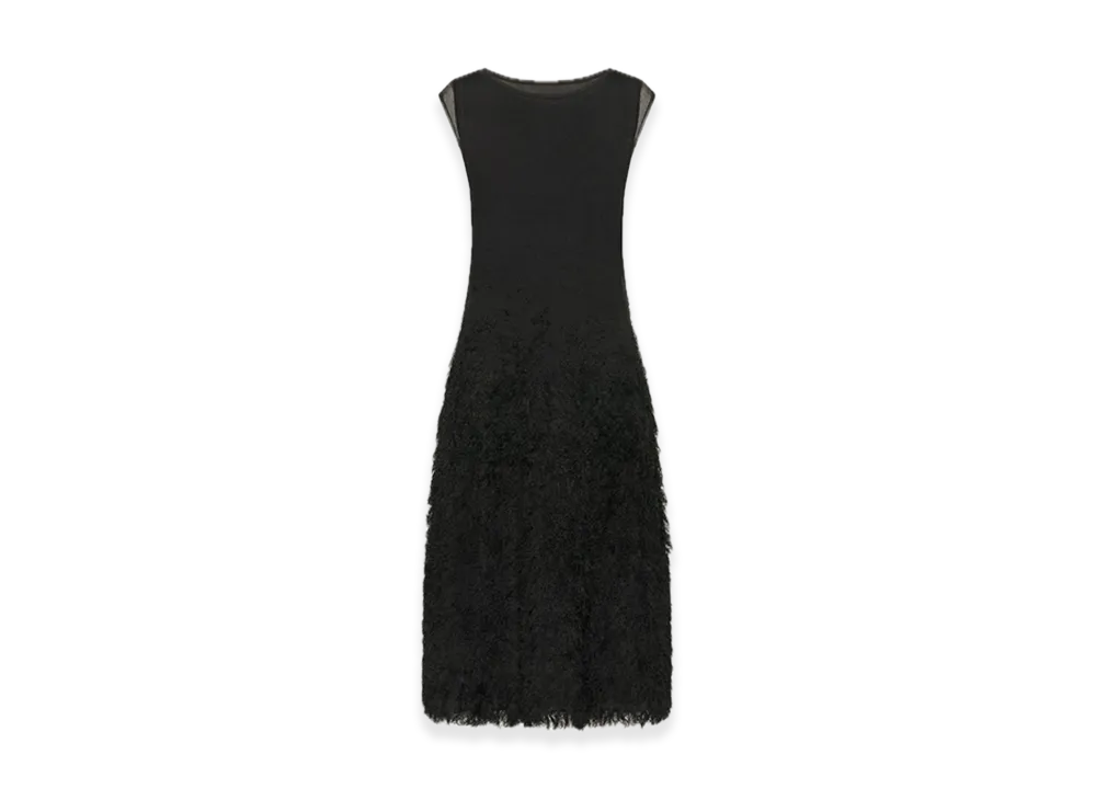 Maison Margiela Retrograding Silk Knit Dress "Black"