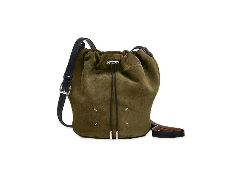 Maison Margiela Drawstring Crossbody Bucket "Khaki/Black"