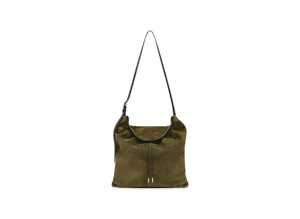Maison Margiela Drawstring Hobo Small "Khaki/Black"