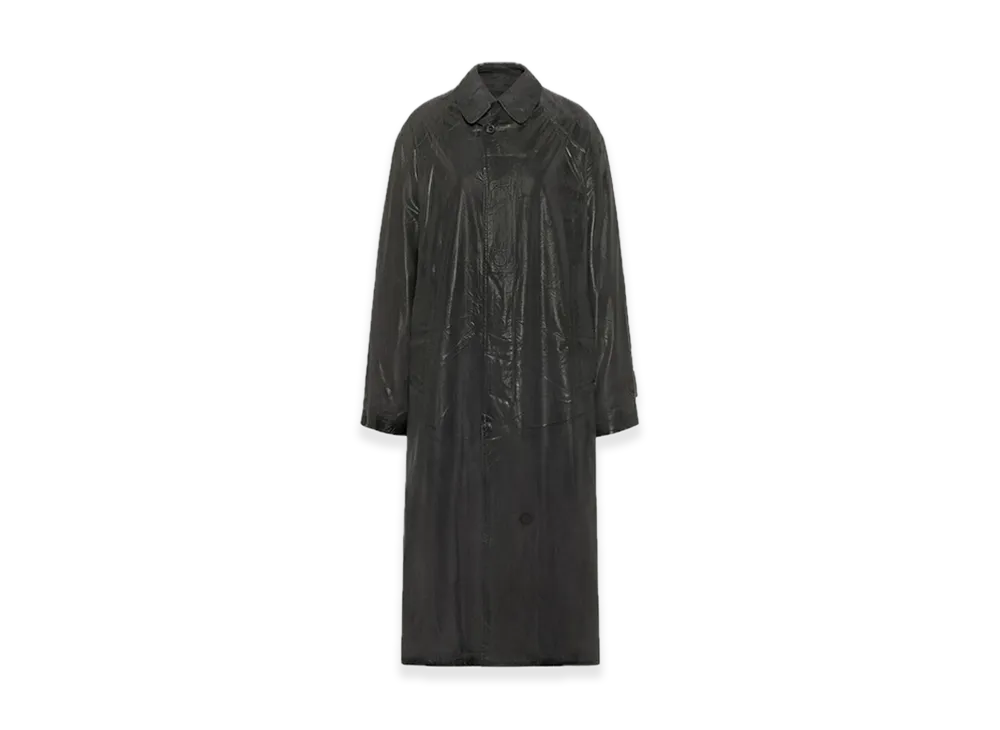 Maison Margiela Foil Printed Trench Coat "Black"
