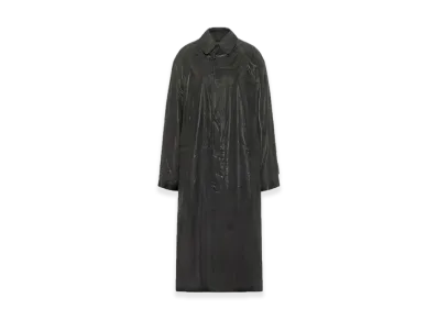 Maison Margiela Foil Printed Trench Coat "Black"