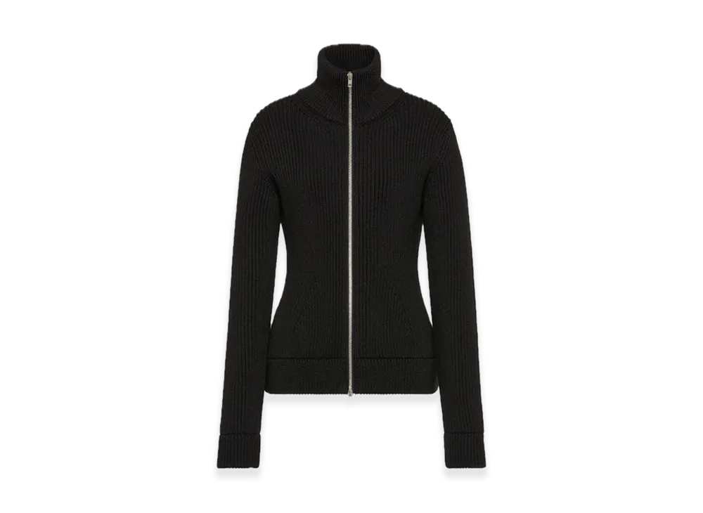 Maison Margiela Wool Zip Cardigan "Black"