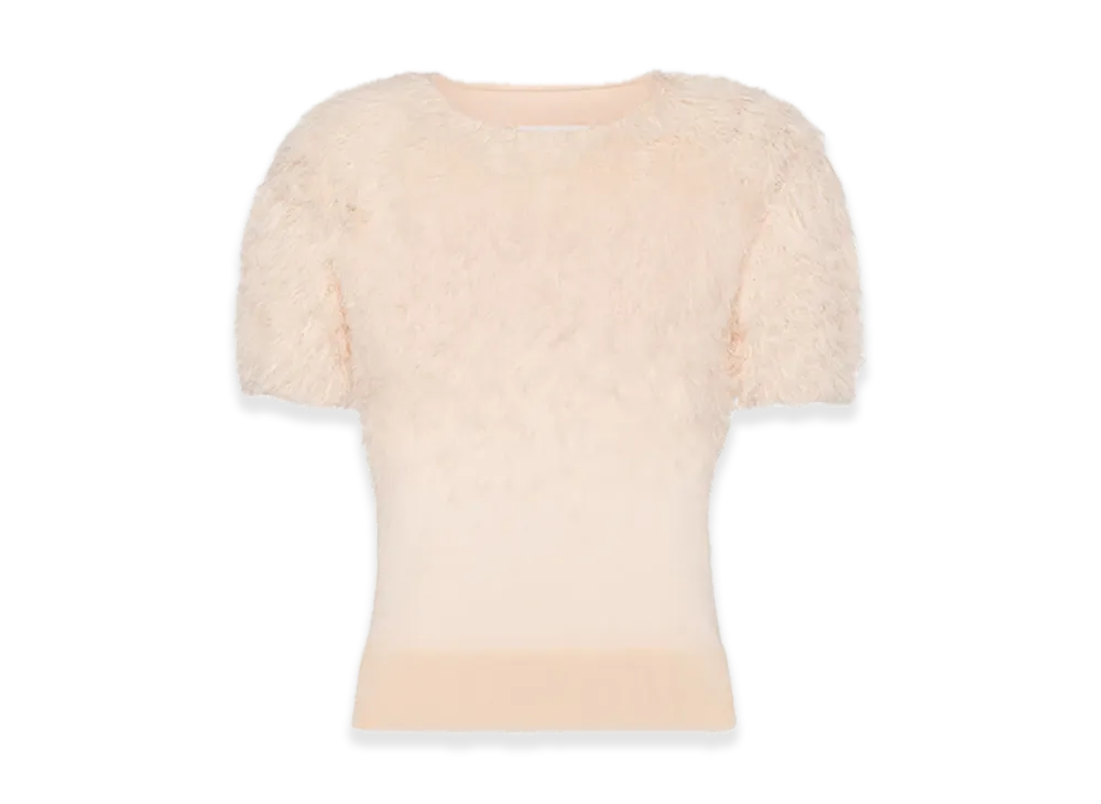 Maison Margiela Retrograding Silk Knit Top "Blush"
