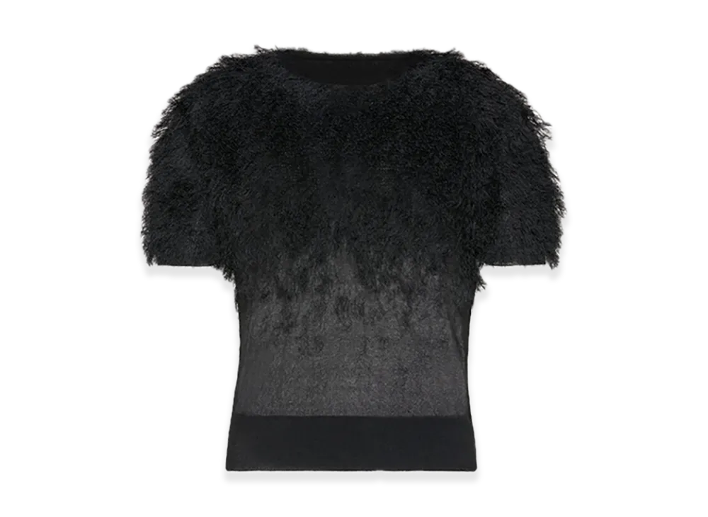 Maison Margiela Retrograding Silk Knit Top "Black"