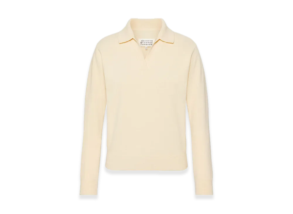 Maison Margiela Polo Knit Top "Cream"