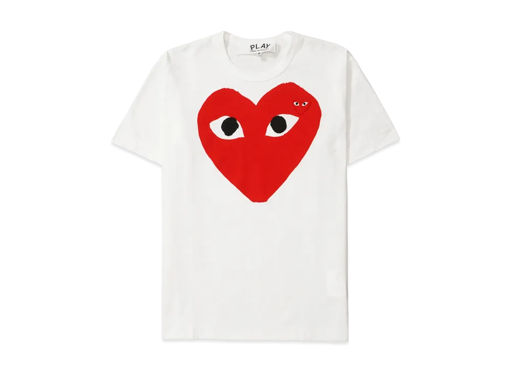 COMME des GARCONS PLAY CDG T-Shirt AX-T026-051 "White"