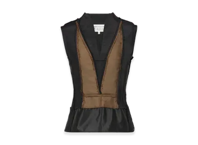 Maison Margiela Tailored Top "Black/Fern Green"