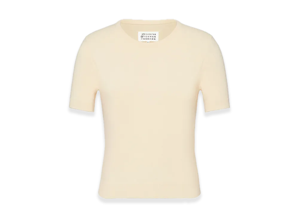 Maison Margiela Crew Neck Knit Top "Cream"