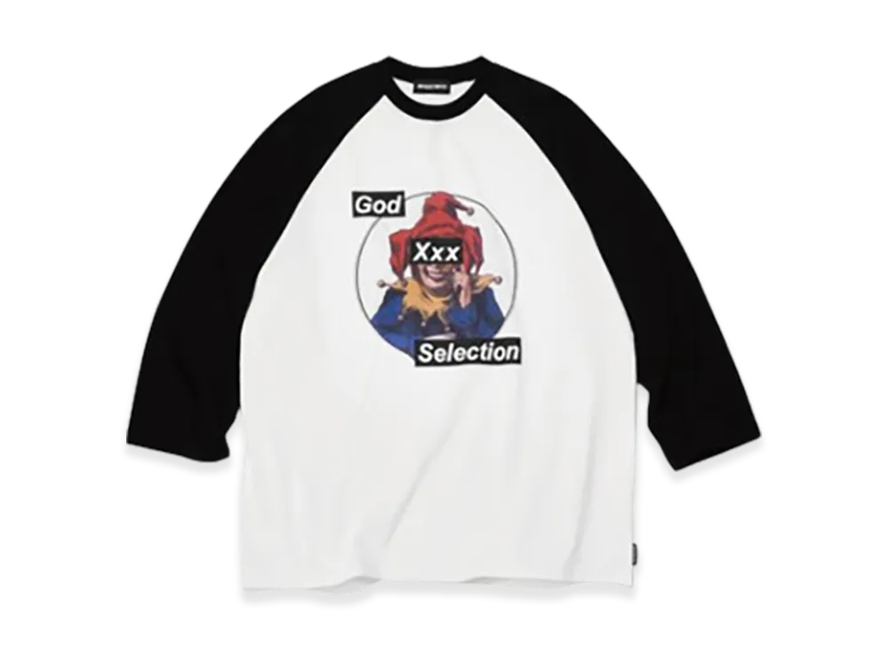 GOD SELECTION XXX Raglan Sleeve T-shirt GX-A26-RT-01 "White"