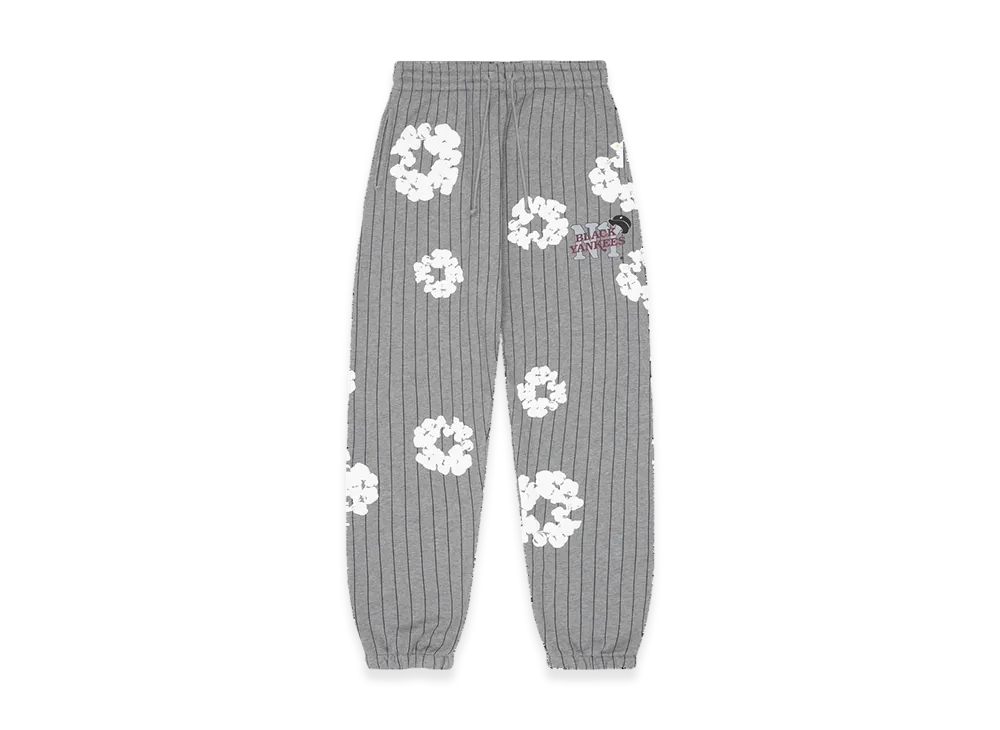 DENIM TEARS Pinstripe Wreath Sweatpants "Grey"