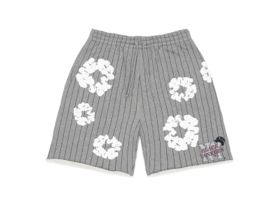 DENIM TEARS Pinstripe Wreath Sweatshorts "Grey"