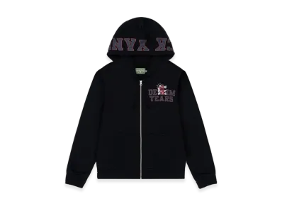 DENIM TEARS Black Yankees Zip Hoodie "Black"
