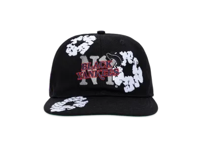 DENIM TEARS Black Yankees Cotton Wreath Cap "Black"