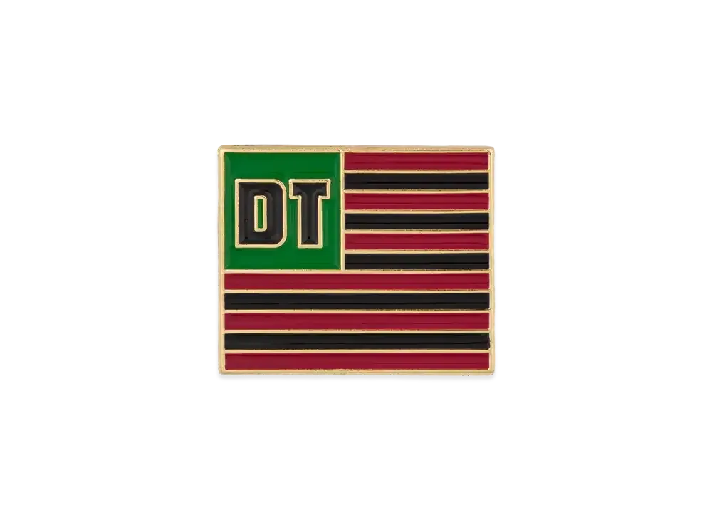 DENIM TEARS DT Flag Pin "Gold"