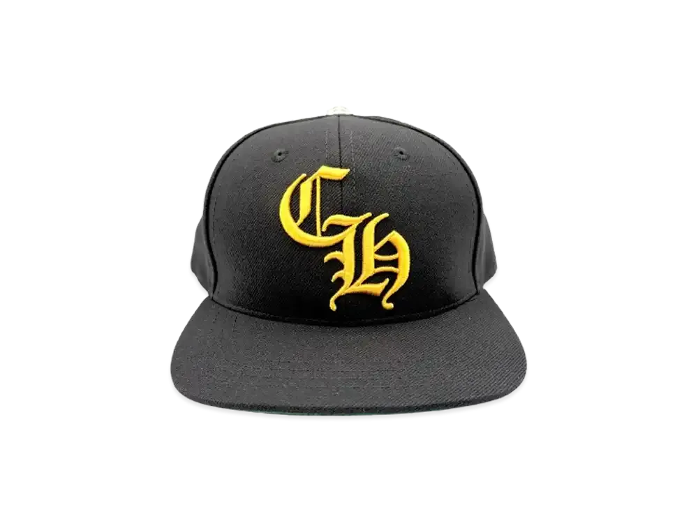 クロムハーツ 6 パネル CH ベースボールキャップ “ブラック/グリーン”