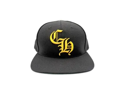 Chrome Hearts 6 Panel On Field CH White Baseball Cap "Black/Yellow"