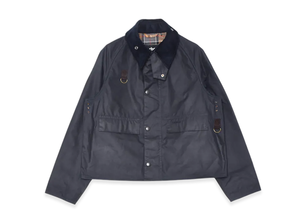 Barbour Spey Slim Waxed Jacket "Classic Navy"