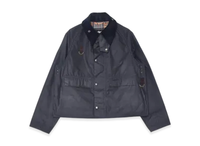 Barbour Spey Slim Waxed Jacket "Classic Navy"