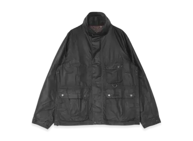 Barbour Re-Engineered Utility Bedale Waxed Jacket "Black"