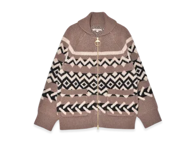 Barbour Klara Knitted Zip Through Cardigan "Multicolor"