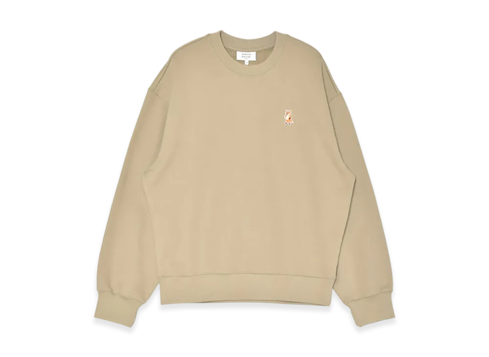 Maison Kitsune Standing Fox Comfort Sweatshirt "Concrete Beige"