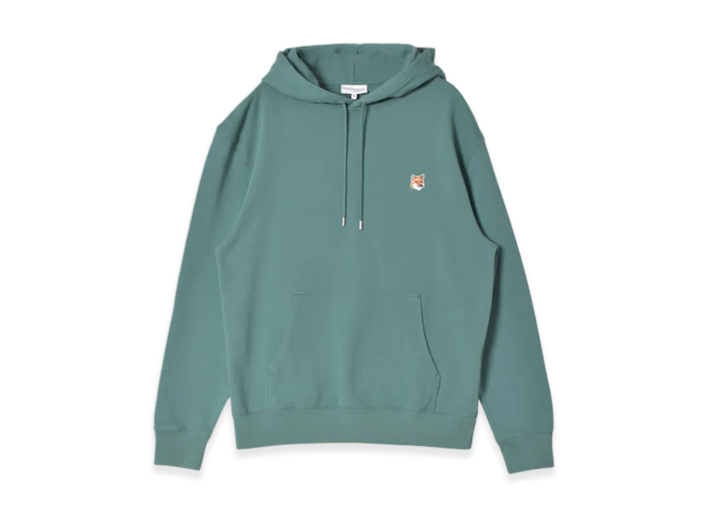 Maison Kitsune Fox Head Patch Regular Hoodie "Teal Gray"