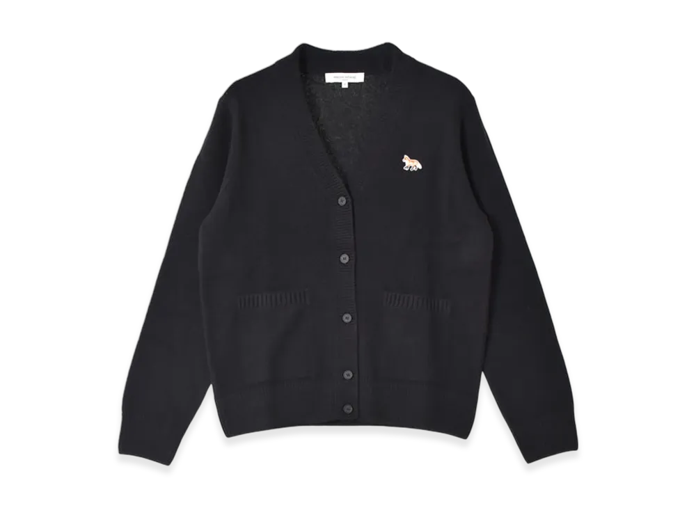 Maison Kitsune Baby Fox Patch Boxy Cardigan "Black"