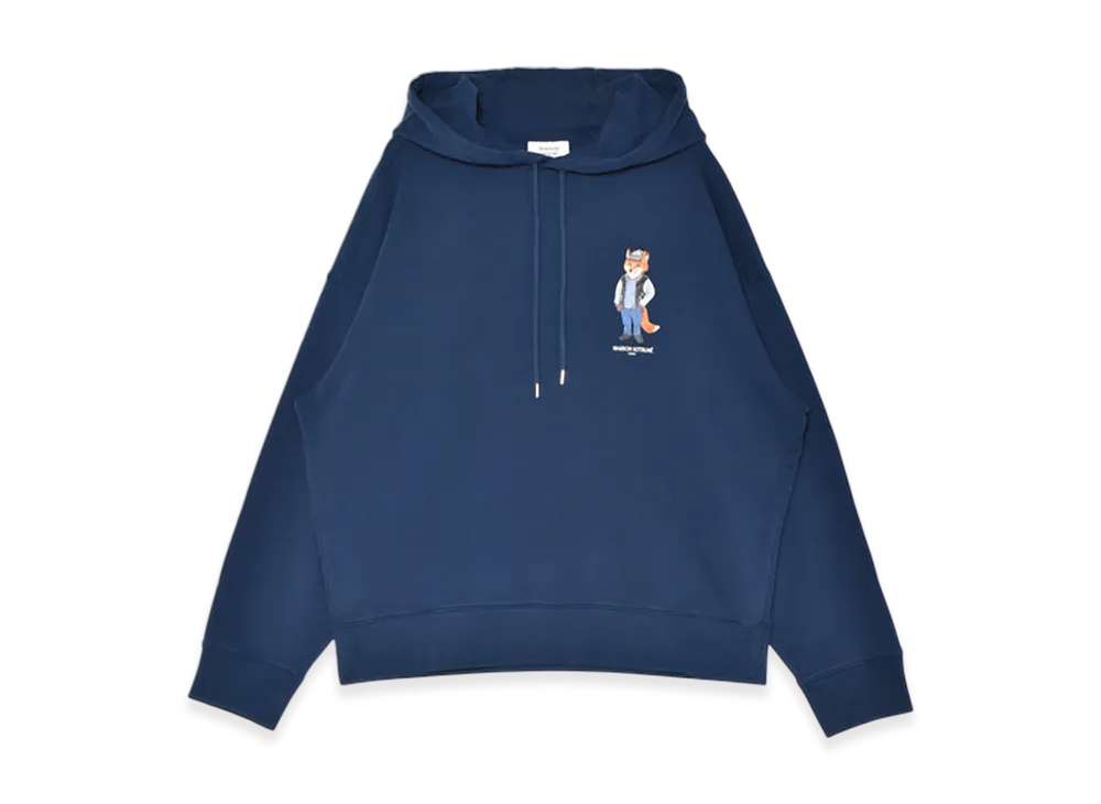 Maison Kitsune Dressed Fox Oversized Hoodie "Navy"