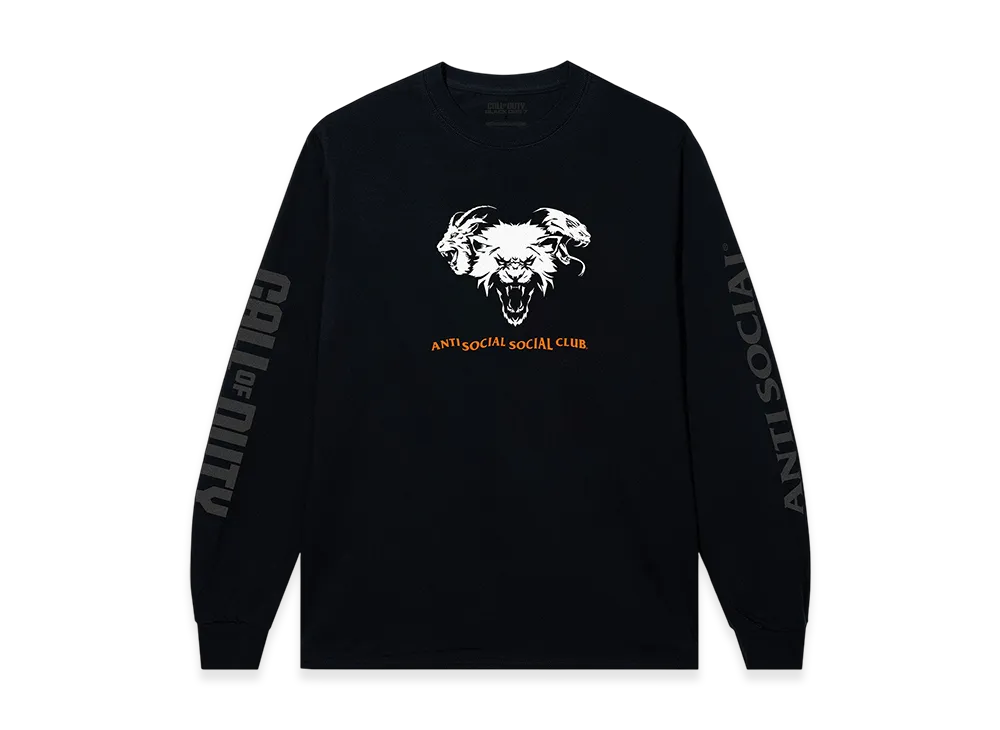 ANTI SOCIAL SOCIAL CLUB x Call of Duty Thermal Cam LS tee "Black"