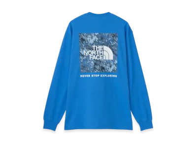 The North Face Long Sleeve Square Digital Graphic Tee "Clear Lake Blue"
