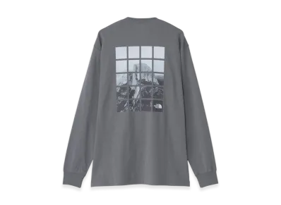 The North Faca Long Sleeve Half Dome Window Tee "Smoked Pearl"