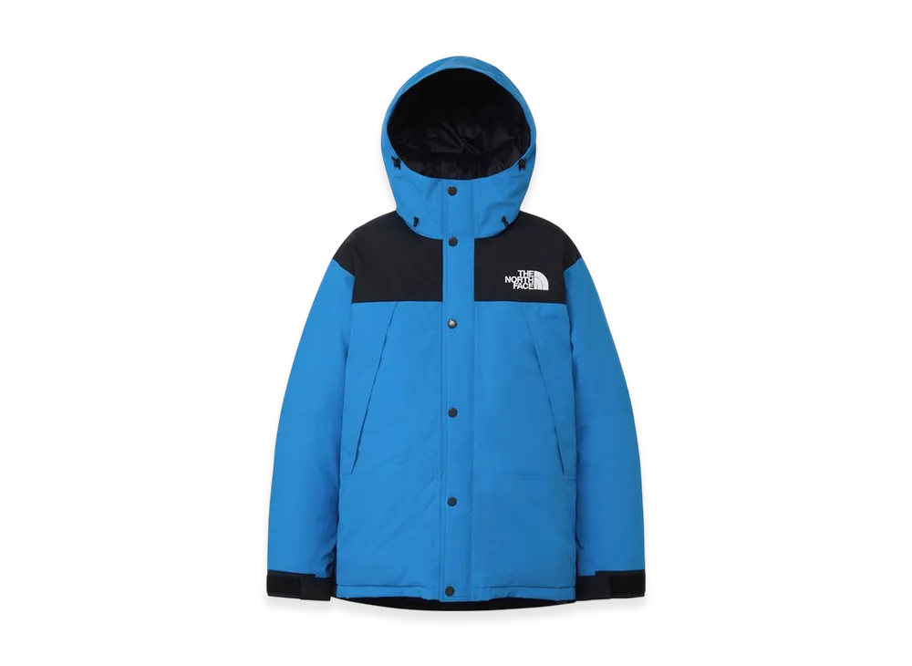 The North Face Mountain Down Jacket "Black/Clear Lake Blue"