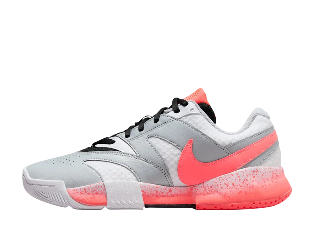 Nike Women's Court Lite 4 "White/Wolf Grey/Hot Lava"