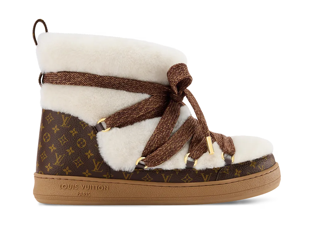 ルイヴィトン ウィメンズ LV クラウド レースアップ アンクルブーツスニーカー "ベージュ"