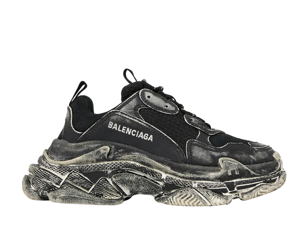 バレンシアガ トリプルS "フェイデッドブラック"