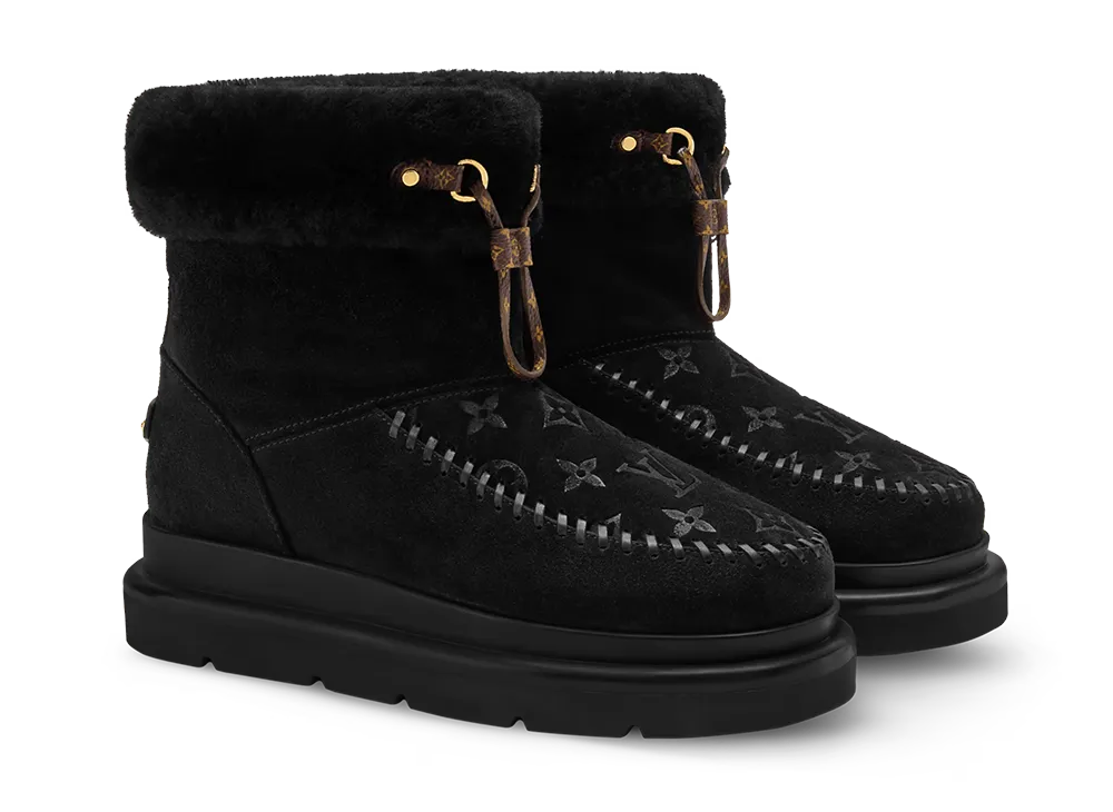 ルイヴィトン ウィメンズ コルティナ アンクルブーツ "ブラック"